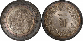 JAPAN. Yen, Year 36 (1903). Osaka Mint. Mutsuhito (Meiji). PCGS MS-63.

KM-Y-A25.3; JNDA-01-10A; JC-09-10-2. 

Estimate: USD 300-450