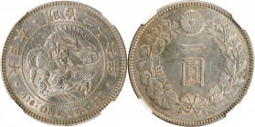 JAPAN. Yen, Year 36 (1903). Osaka Mint. Mutsuhito (Meiji). NGC MS-61.

KM-Y-A25.3; JNDA-01-10A; JC-09-10-2.

Estimate: USD 200-400