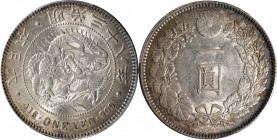 JAPAN. Yen, Year 38 (1905). Osaka Mint. Mutsuhito (Meiji). PCGS AU-58.

KM-Y-A25.3; JNDA-01-10A; JC-09-10-2.

Estimate: USD 200-300