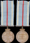 GREECE: Medal of the Greek-Turkish War 1912-13. With full original ribbon. (Stratoudakis 109.02). Extremely Fine.