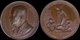 GREECE: Bronze medal {1826 (1836)} from the collection of medals that were engraved by Konrad Lange. Spyridon Trikoupis on obverse. Personalization of...