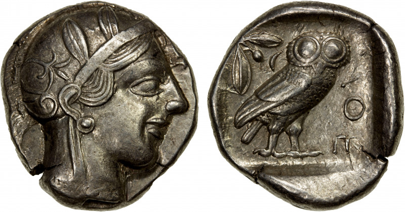 ATTICA: Athens, AR tetradrachm (17.16g), ca. 440-404 BC, S-2526, HGC-4/1597, hel...
