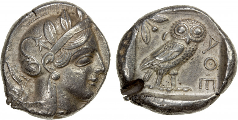 ATTICA: Athens, AR tetradrachm (16.96g), ca. 440-404 BC, S-2526, HGC-4/1597, hel...