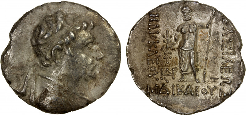 BACTRIA: Heliokles I Dikaios, ca. 145-130 BC, AR tetradrachm (16.35g), Bop-1U, d...