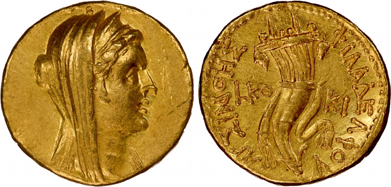 EGYPT (PTOLEMAIC): Ptolemy VI Philometor, 181/0-145 BC, AV octodrachm-mnaieion (...