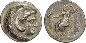 MACEDONIAN KINGDOM: Alexander III 'the Great', 336-323 BC, AR tetradrachm (17.08g), Arados, ca. 324-320 BC, Price-3332, lifetime or early posthumous i...