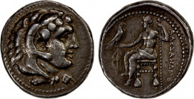 MACEDONIAN KINGDOM: Alexander III 'the Great', 336-323 BC, AR tetradrachm (17.22g), Salamis, Cyprus, 332-323 BC, Price-3139, lifetime issue, head of H...