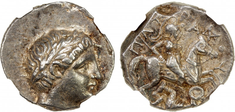 PAEONIAN KINGDOM: Patraos, ca. 335-315 BC, AR tetradrachm (12.71g), HGC-3.1/148,...