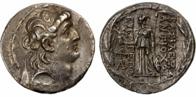 SELEUKID KINGDOM: Antiochos VII Euergetes (Sidetes), 138-129 BC, AR tetradrachm (16.98g), Antioch on the Orontes, SC-2061.4b, diademed head right // A...
