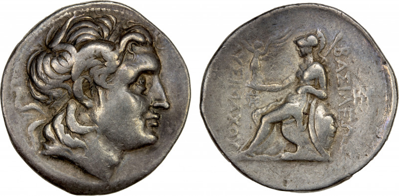 THRACIAN KINGDOM: Lysimachos, 305-281 BC, AR tetradrachm (16.96g), Amphipolis, c...