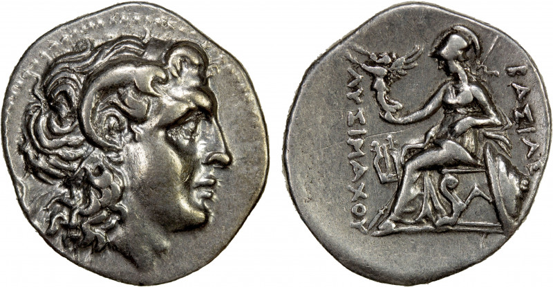 THRACIAN KINGDOM: Lysimachos, 305-281 BC, AR drachm (4.24g), Ephesos, ca. 294-28...