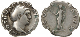ROMAN EMPIRE: Otho, January-April 69 AD, AR denarius, RIC-10, bare head right, IMP OTHO CAESAR AVG TR P // Securitas standing facing, holding wreath a...