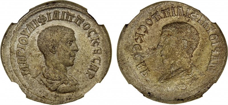 ROMAN PROVINCIAL: SYRIA: Philip II, caesar, 244-247 AD, BI tetradrachm (13.29g),...