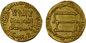 ABBASID: al-Mansur, 754-775, AV dinar (3.97g), NM, AH137, A-212, slightly clipped, VF-EF.
Estimate: $240-300