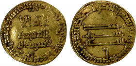 ABBASID: al-Mahdi, 775-785, AV dinar (4.15g), NM, AH169, A-214, VF.
Estimate: $220-240