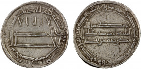 ABBASID: al-Rashid, 786-809, AR dirham (3.00g), al-Muhammadiya, AH176, A-219.5a, Lowick-1700, Zeno-180446, citing the caliph only as al-khalifa al-ras...