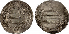 ABBASID: al-Muqtadir, 908-932, AR dirham (3.64g), Hulwan, AH297, A-246.1, without the heir-apparent to the caliphate; rare mint in west-central Iran, ...