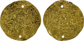 SA'DIAN SHARIFS: Abu'l-'Abbas Ahmad, 1578-1603, AV dinar (4.44g), Marrakesh, AH1011, A-565.2, pierced twice, fully clear mint & date, Fine, R.
Estima...