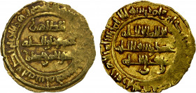 FATIMID: al-Zahir, 1021-1036, AV ¼ dinar (0.95g), Siqilliya (Sicily), AH(4)25, A-715, Nicol-1428, about 10% flat strike, clear date & mint, bold VF.
...