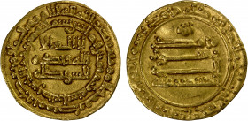 ABBASID OF YEMEN: al-Mu'tadid, 892-902, AV dinar al-mutawwak (2.95g), San'a, AH283, A-1056, Bernardi-211El, VF-EF.
Estimate: $220-280