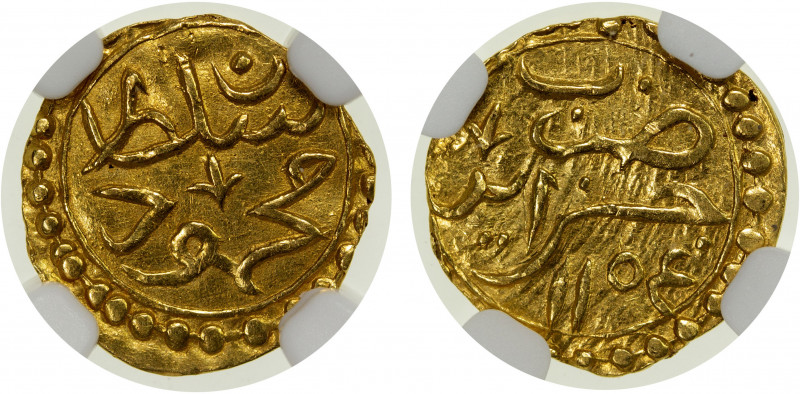ALGIERS: Mahmud I, 1730-1754, AV ¼ sultani, Jaza'ir, AH1154, KM-18, a superb min...