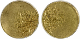 GHORID: Mahmud b. Muhammad, 1206-1212, AV broad dinar (Dawar), DM, A-1783.2, rule cited as shihab al-dunya wa 'l-din abu 'l-fath mahmud bin muhammad b...