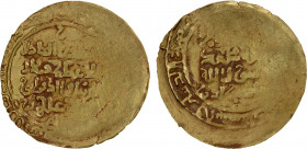 GHORID OF BAMIYAN: Jalal al-Din 'Ali, 1206-1215, AV dinar (4.43g), MM, DM, A-V1806, without overlord; about 30% flat strike, possibly from the mint of...