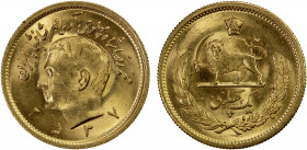 IRAN: Mohammad Reza Shah, 1941-1979, AV pahlavi, MS2537, KM-1200, Unc.
Estimate: $450-500