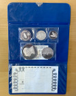 IRAN: Mohammad Reza Shah, 1941-1979, AR proof set, 1971/SH1350, KM-PS3, 5-piece silver proof set, 2500th Anniversary of the Persian Empire, includes K...