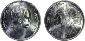 IRAQ: Faisal II, 1939-1958, AR 100 fils, 1953/AH1372, KM-115, lustrous, one-year type, PCGS graded MS63.
Estimate: $200-300