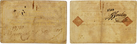 FRANCE: playing card money (3 sols), 1792, Opitz p.261, 83 x 54mm, billet de confiance issued by Société Patriotique from the town of St. Maixent, ser...