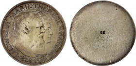 BAVARIA: Ludwig III, 1913-1918, AR 3 mark (20.64g), 1918-D, KM-20, as KM-1010, as Schaaf-54, J-zu54 N. zu38, silver-plated lead pattern, as Schaaf-54 ...