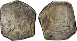 GUATEMALA: Fernando VI, 1746-1759, AR 8 reales (26.10g), 1752-G, KM-12, Sedwick-G1a, assayer J, cob issue, salvaged from L'Auguste shipwreck in Nova S...
