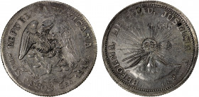 MEXICO: Revolutionary Issue, AR 2 pesos, Guerrero, 1914-GRO, KM-643, struck by the forces of Emiliano Zapata, a nice example that is well struck showi...