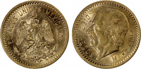 MEXICO: Estados Unidos, AV 10 pesos, 1919-Mo, KM-473, better date, small marks, AU.
Estimate: $500-550