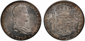 PERU: Fernando VII, 1808-1822, AR 8 reales, Lima, 1820, KM-117.1, Calico-1253, assayer JP, a lovely lustrous mint state example! PCGS graded MS63, ex ...