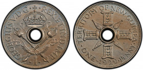 NEW GUINEA: George V, 1914-1936, 1 penny, 1929, KM-2, struck in copper-nickel, PCGS graded Proof 64. The entire mintage was returned to the Melbourne ...