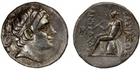 SELEUKID KINGDOM: Antiochos III 'the Great', 222-187 BC, AR tetradrachm (16.92g), Seleukeia on the Tigris, 223-221 BC, SC-1153.1, diademed head right ...