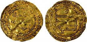 ABBASID: al-Muktafi, 902-908, AV dinar (1.89g), AH291, A-243.1, mint unclear, but very likely Filastin, crinkled, VF.
Estimate: $140-180