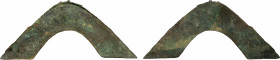 WARRING STATES: Ba & Shu States, AE bridge money (11.17g), 300-225 BC, 115mm, "bridge money", with ornate design, lovely patina! EF. Though colloquial...