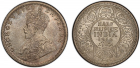 BRITISH INDIA: George V, 1910-1936, AR ½ rupee, 1916(c), KM-522, S&W-8.78, a superb lustrous example! PCGS graded MS65.
Estimate: $100-150