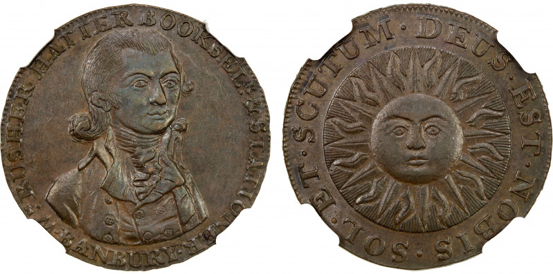 GREAT BRITAIN: AE ½ penny token, Oxfordshire - Banbury, ND (ca. 1790), D&H-1, WM...