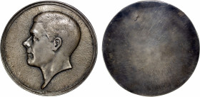 GREAT BRITAIN: Edward VIII, 1936, AR medal (172.7g), ND (1936), Giordano-CM177b, 95mm cast uniface silver medal of Edward VIII by C.H. Land, bareheade...