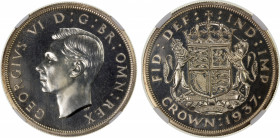 GREAT BRITAIN: George VI, 1936-1952, AR crown, 1937, KM-857, S-4079, NGC graded Proof 65.
Estimate: $100-150