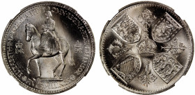 GREAT BRITAIN: Elizabeth II, 1952-, crown, 1953, KM-894, Coronation of Queen Elizabeth II, NGC graded MS66.
Estimate: $125-175