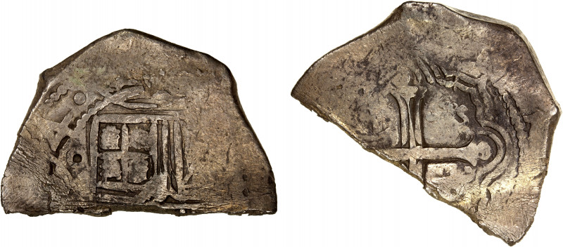 MEXICO: Felipe IV, 1621-1665, cob AR 4 reales (15.84g) (16)44-Mo, KM-45, cut dow...