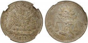 MEXICO: Republic, AR 25 centavos, 1888-Mo M, KM-406.7, nicely toned, NGC graded MS62.
Estimate: $100-150
