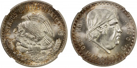 MEXICO: Estados Unidos, AR peso, 1947-Mo, KM-456, brilliant and lustrous with some peripheral toning, NGC graded MS66.
Estimate: $80-120