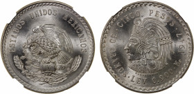 MEXICO: Estados Unidos, AR 5 pesos, 1947-Mo, KM-465, brilliant and lustrous, NGC graded MS65.
Estimate: $100-150