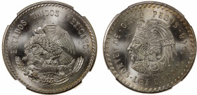 MEXICO: Estados Unidos, AR 5 pesos, 1948-Mo, KM-465, brilliant and lustrous, NGC graded MS66.
Estimate: $100-150